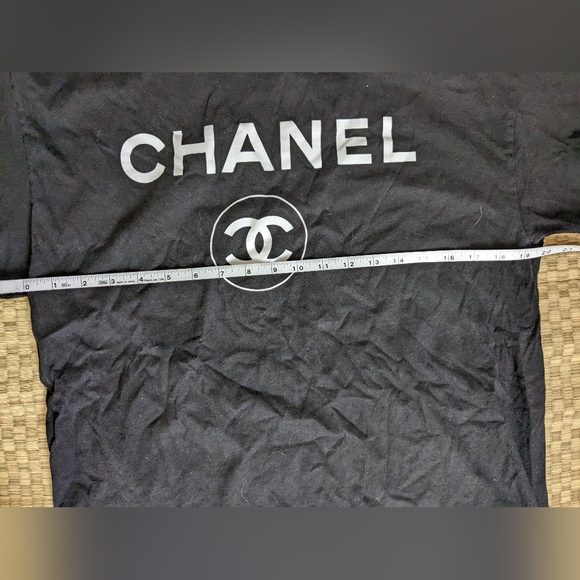 Superrradical Chanel "Fake" T-shirt Black Men's Size Large - Picture 5 of 6